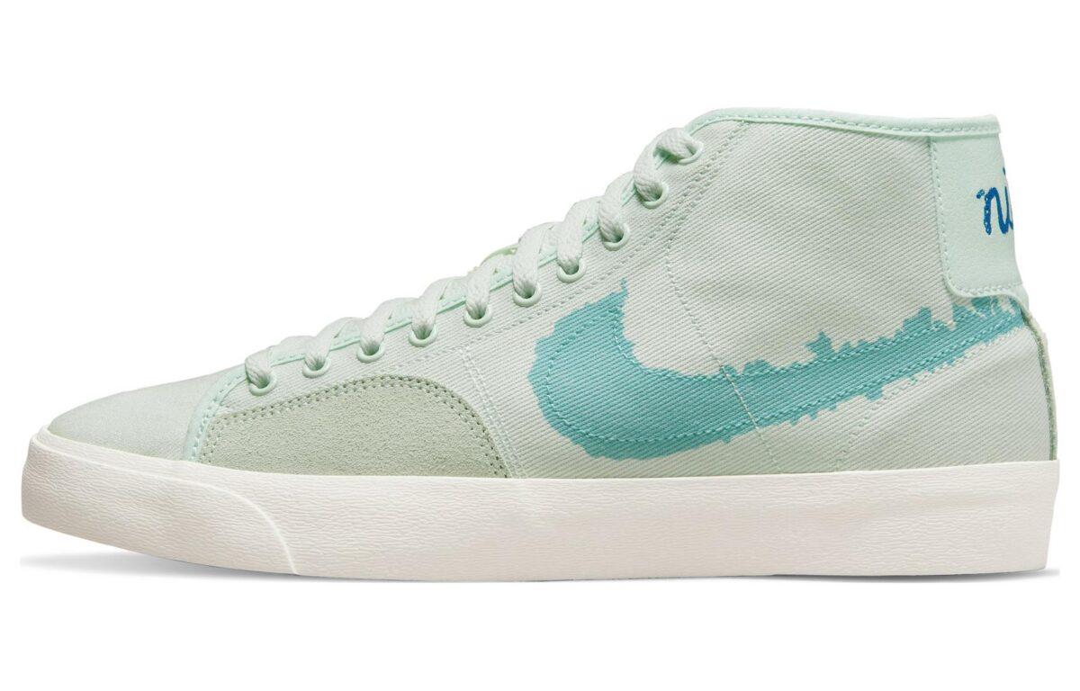 

Кеды унисекс Nike Blazer Court PRM бирюзовые 40 EU, Бирюзовый, Blazer Court PRM