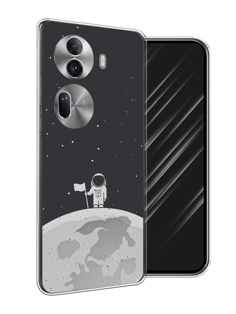 

Чехол Awog на Oppo Reno 11 Pro (Global) "Первый на Луне", Черный, 2515950-1