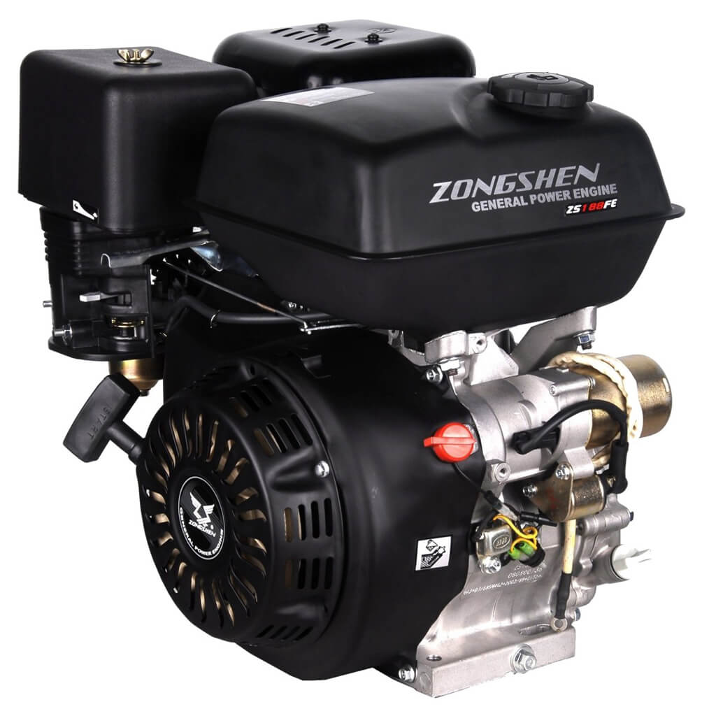 Бензиновый двигатель для садовой техники Zongshen 1T90QW682 6,5 л.с.