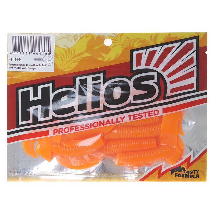 

Твистер Helios Credo Double Tail 7,5 см Orange HS-12-024 (набор 7 шт)