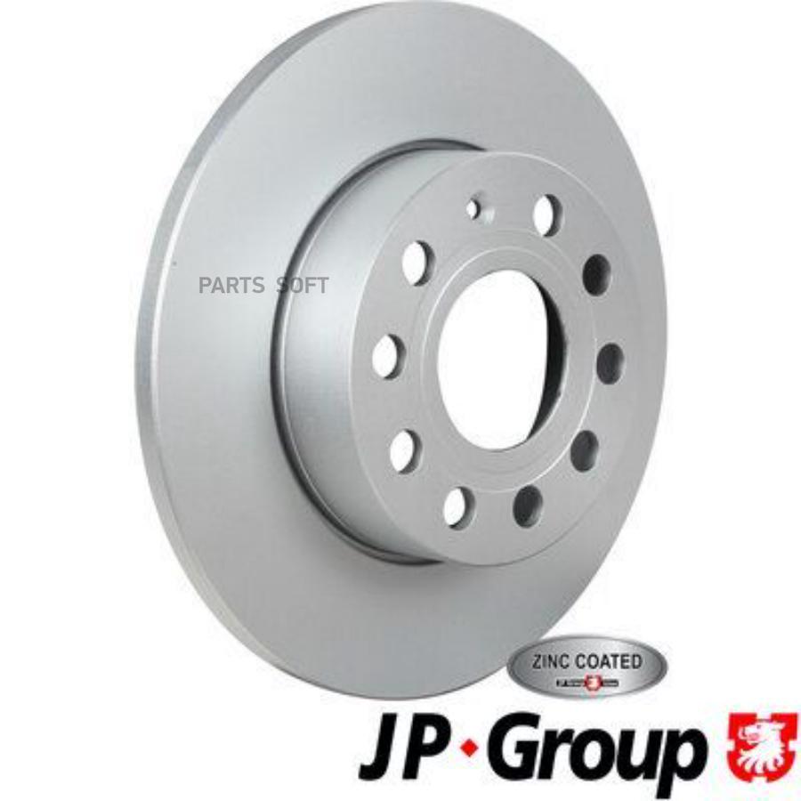 

JP GROUP Диск тормозной AUDI A3/SKODA OCTAVIA/VW GOLFV/JETTA 03- задний