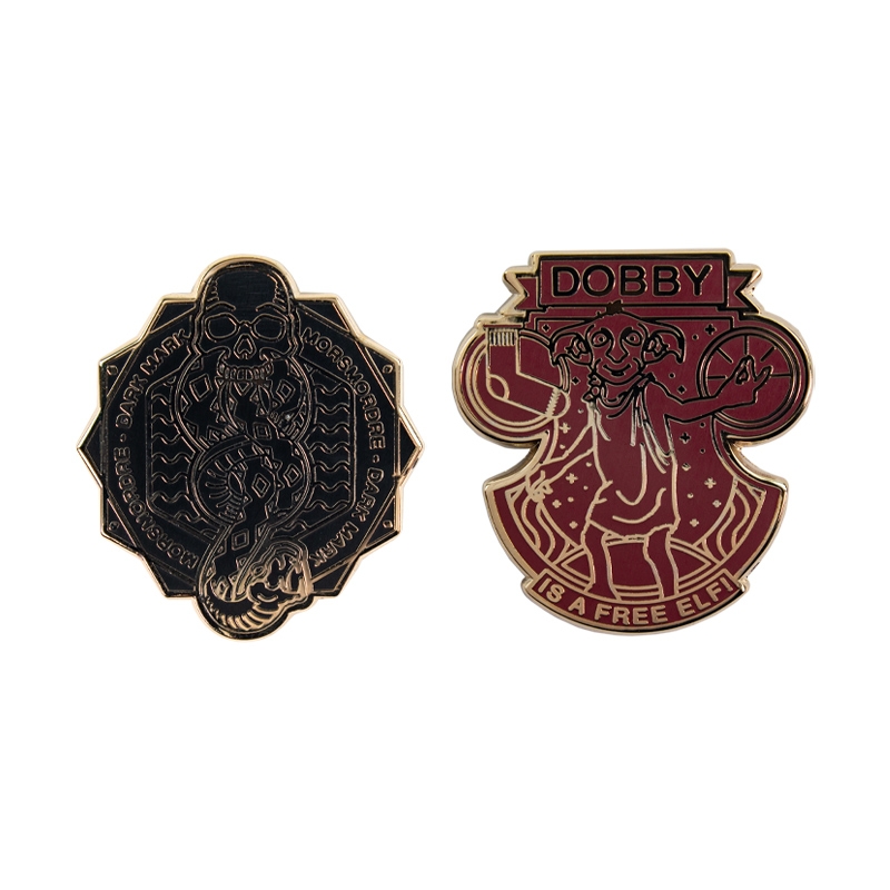 Значок Pin Kings Гарри Поттер 1.3 Чёрная метка и Добби (набор из 2 шт.)