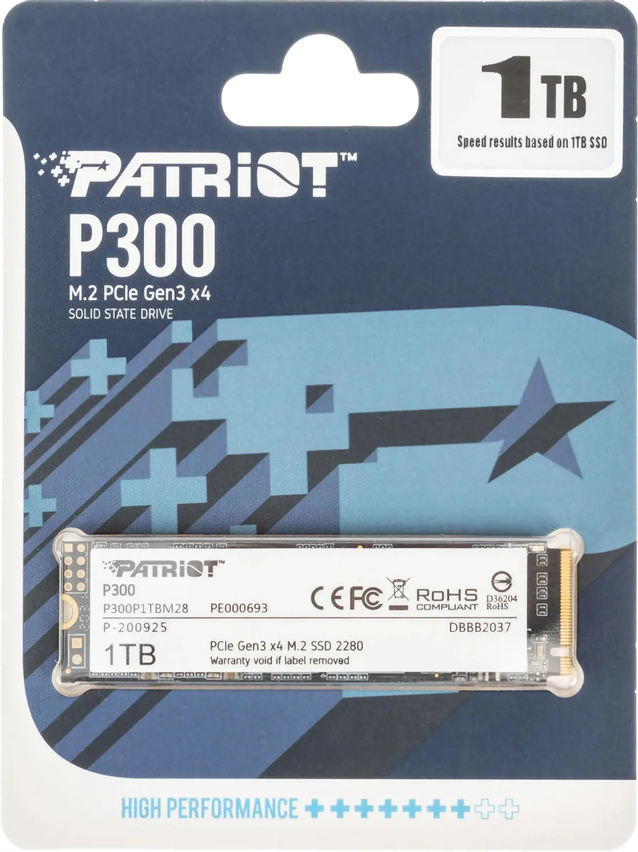 

SSD накопитель Patriot Memory M. 2 2280 1 ТБ (1642473)