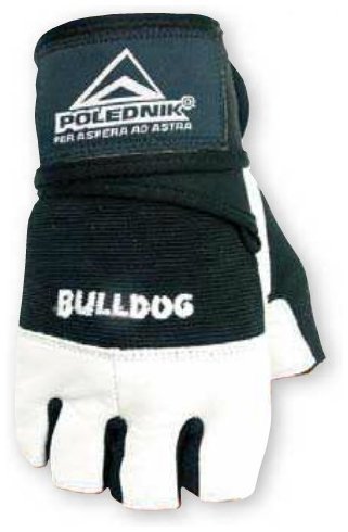 Фитнесперчатки Polednik BULLDOG  р.11 XL черные, эластичный верх, широкая манжета, кожаная