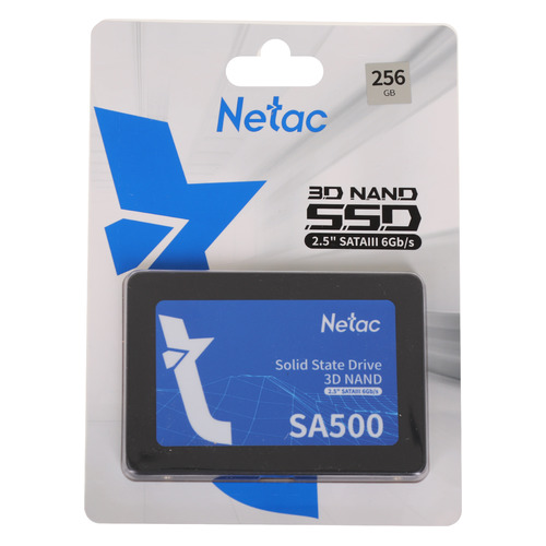 

SSD накопитель NETAC SA500 NT01SA500-256-S3X 256ГБ, 2.5", SATA III