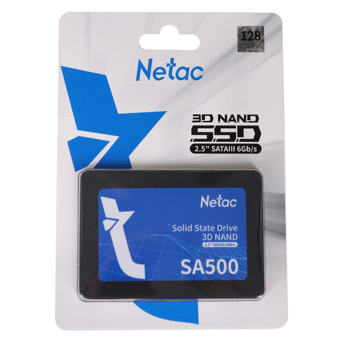

SSD накопитель NETAC SA500 NT01SA500-128-S3X 128ГБ, 2.5", SATA III