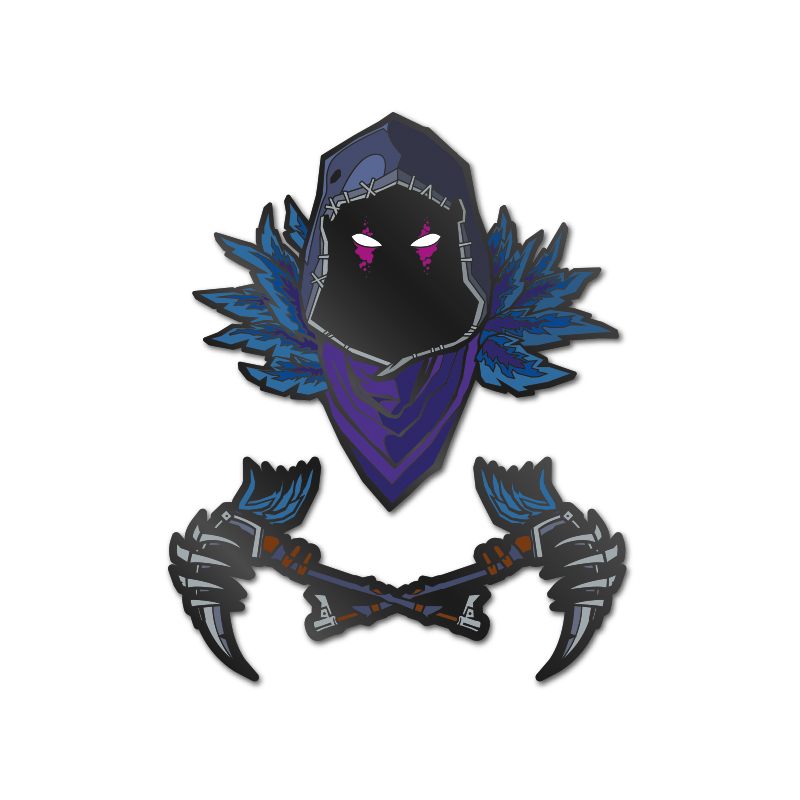 Значок Pin Kings Fortnite 1.1 Raven (набор из 2 шт.)