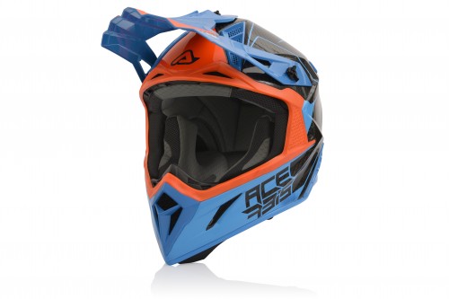 фото Шлем acerbis steel carbon orange/blue s