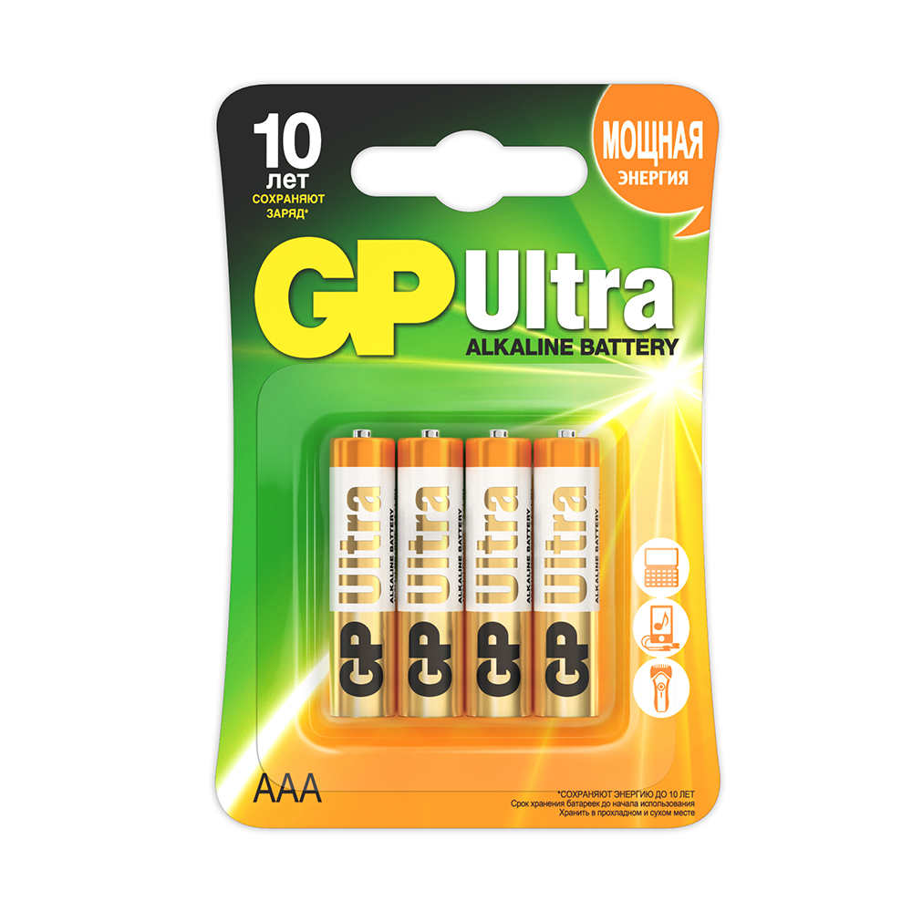 

Батарейка GP Ultra LR03(АAА) 4 шт