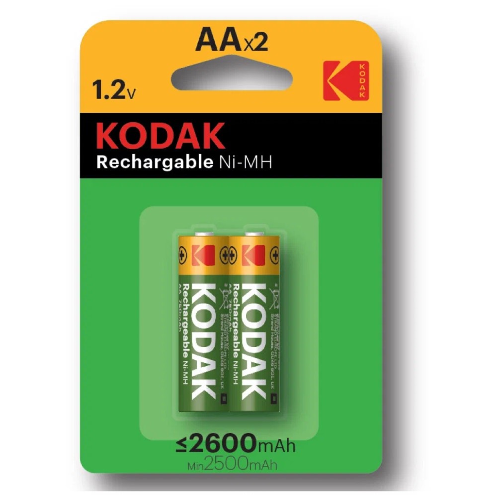 Аккумулятор KODAK AA(R6) 2600 mAh 2 шт