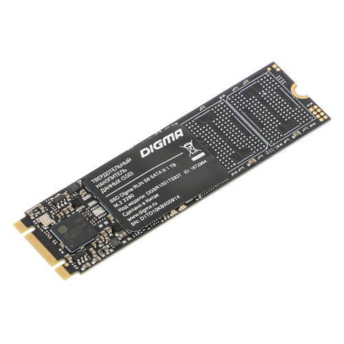

SSD накопитель Digma Run S9 DGSR1001TS93T 1ТБ, M.2 2280, SATA III, M.2, rtl