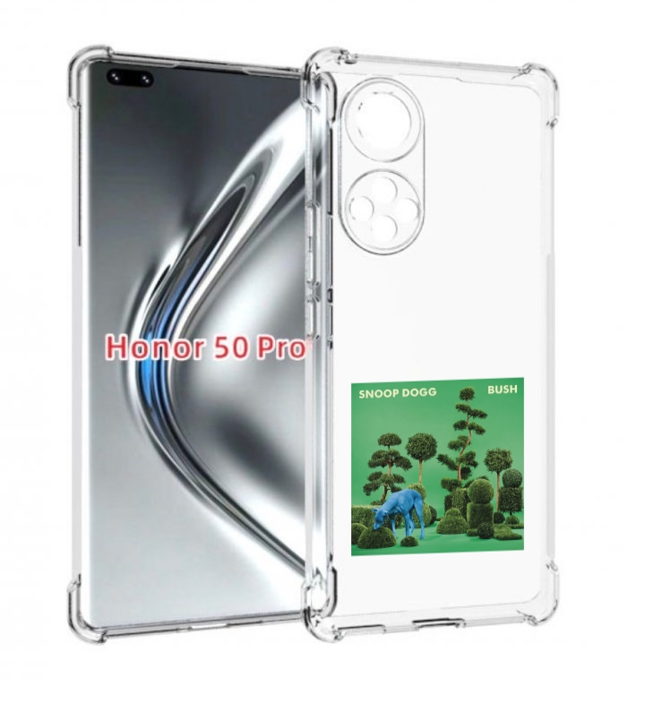 

Чехол Бампер Mypads Snoop Dogg Bush Для Honor 50 Pro/Nova, Прозрачный, Tocco