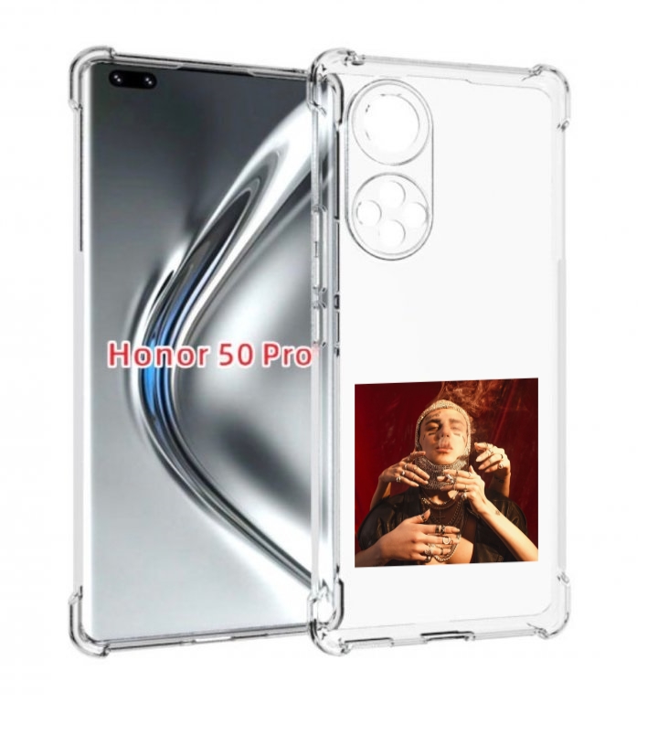 

Чехол бампер MyPads Slime face для Honor 50 Pro/Nova 9 Pr, Прозрачный, Tocco