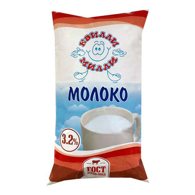

Молоко 3,2% пастеризованное 900 мл Квилли Милли