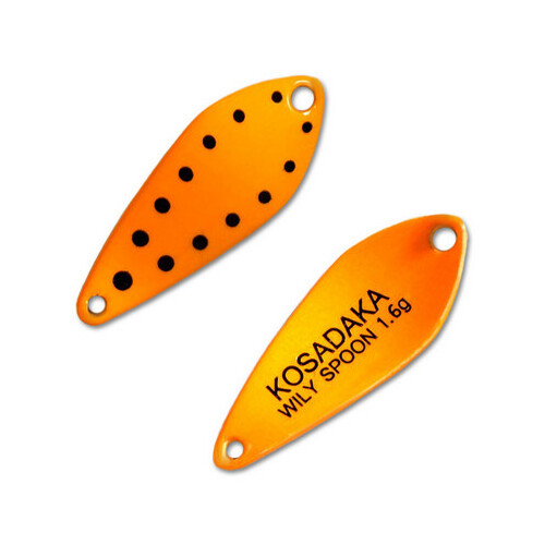 

Kosadaka Блесна колеблющаяся KOSADAKA TROUT POLICE WILY SPOON ( 1,6гр/D77), Оранжевый