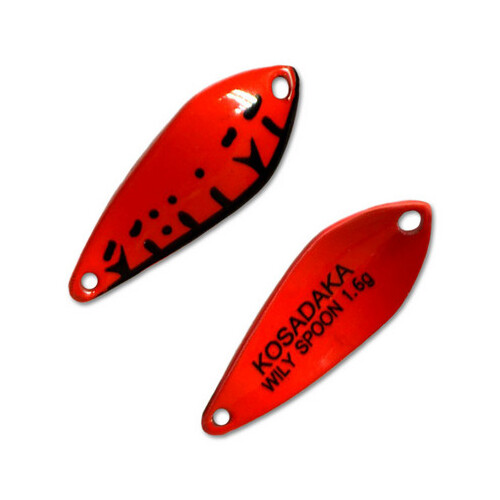 

Kosadaka Блесна колеблющаяся KOSADAKA TROUT POLICE WILY SPOON ( 1,6гр/C73), Красный;черный