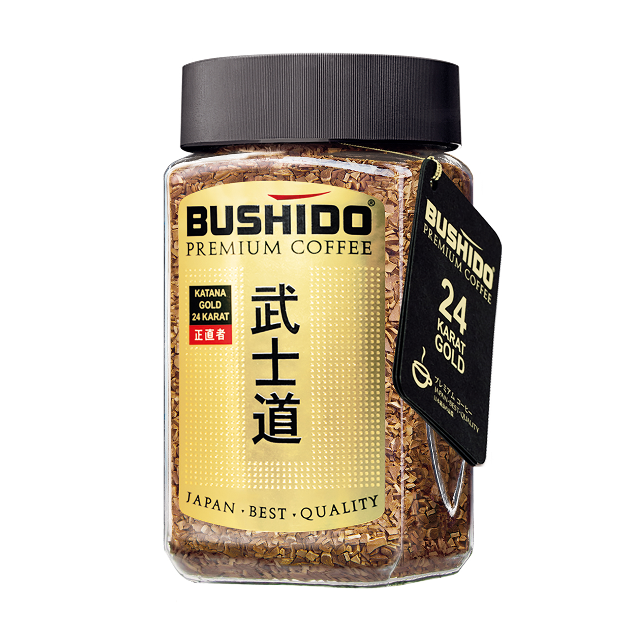 Кофе BUSHIDO Katana Gold 24 Karat сублимированный 100г.