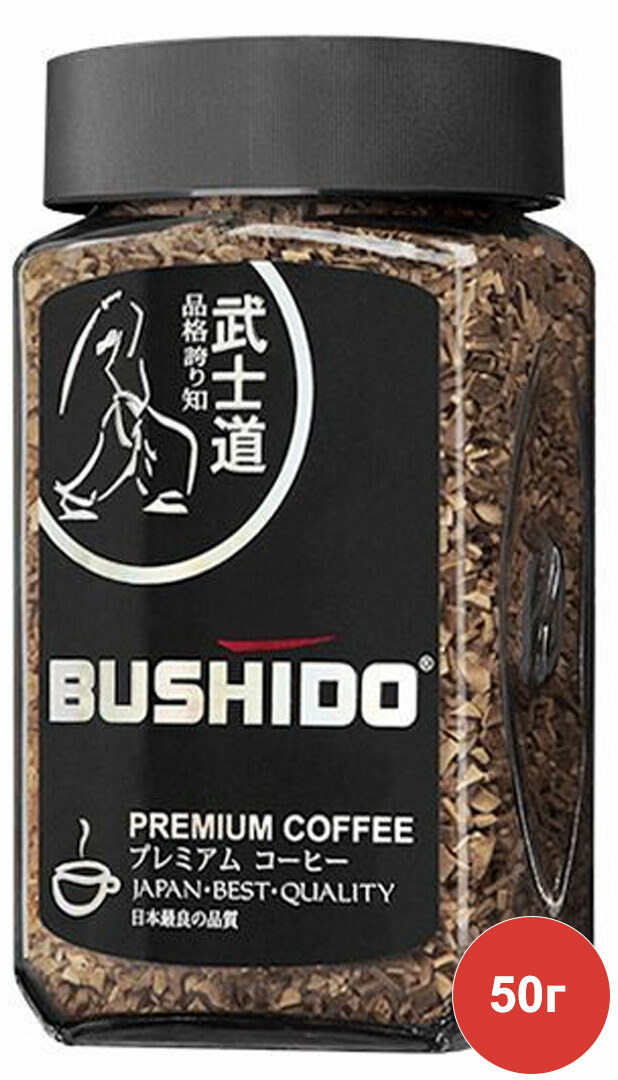 Кофе растворимый Bushido блэк 50 г 759₽