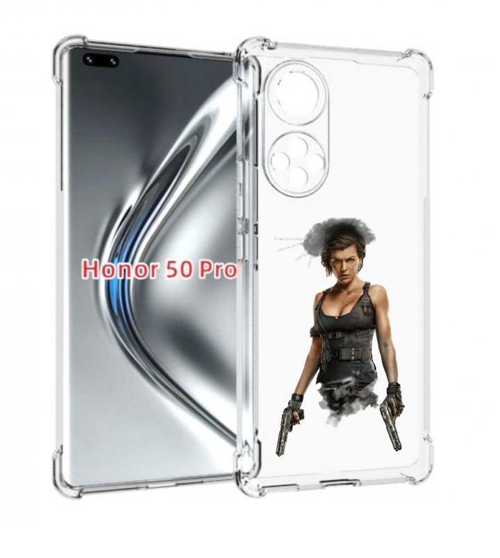 

Чехол бампер MyPads Resident-Evil для Honor 50 Pro., Прозрачный, Tocco