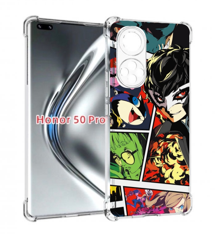 

Чехол бампер MyPads Persona 5 art для Honor 50 Pro/Nova 9, Прозрачный, Tocco