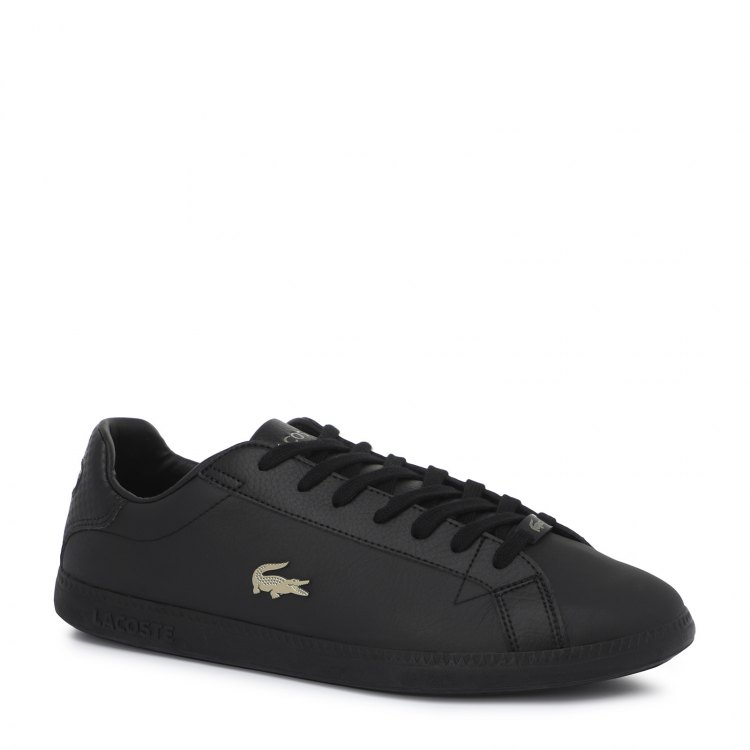 фото Кеды мужские lacoste sma0011 graduate 0721 1 черные 6.5 uk