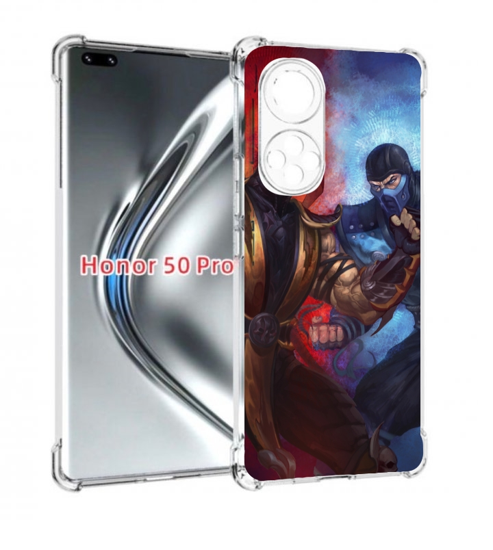 

Чехол бампер MyPads Mortal Kombat art для Honor 50 Pro/No, Прозрачный, Tocco