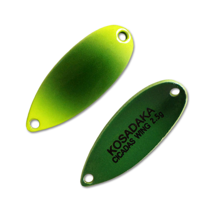 

Kosadaka Блесна колеблющаяся KOSADAKA TROUT POLICE CICADAS WING ( 2,5гр/C61), Желтый;зеленый