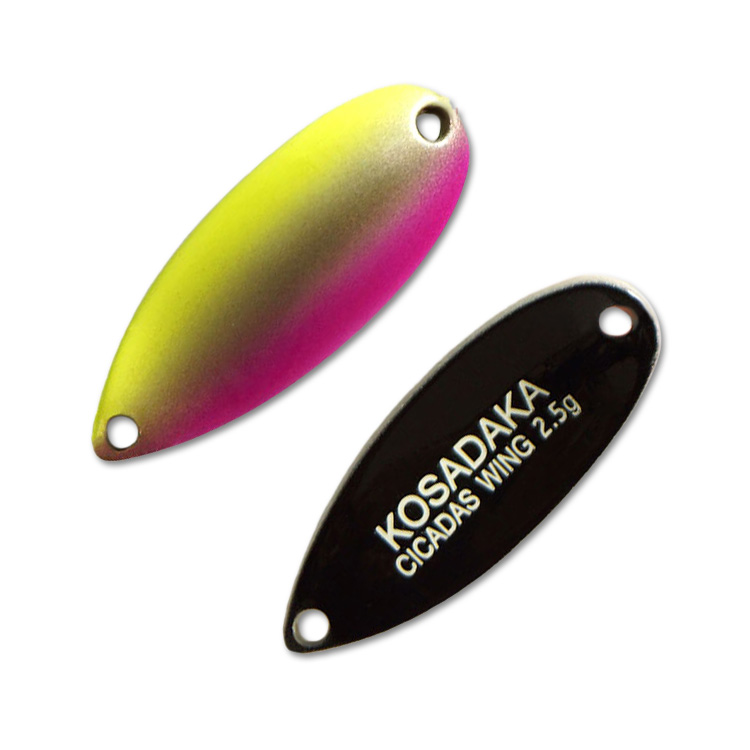 

Kosadaka Блесна колеблющаяся KOSADAKA TROUT POLICE CICADAS WING ( 2,5гр/C56), Желтый;розовый;черный