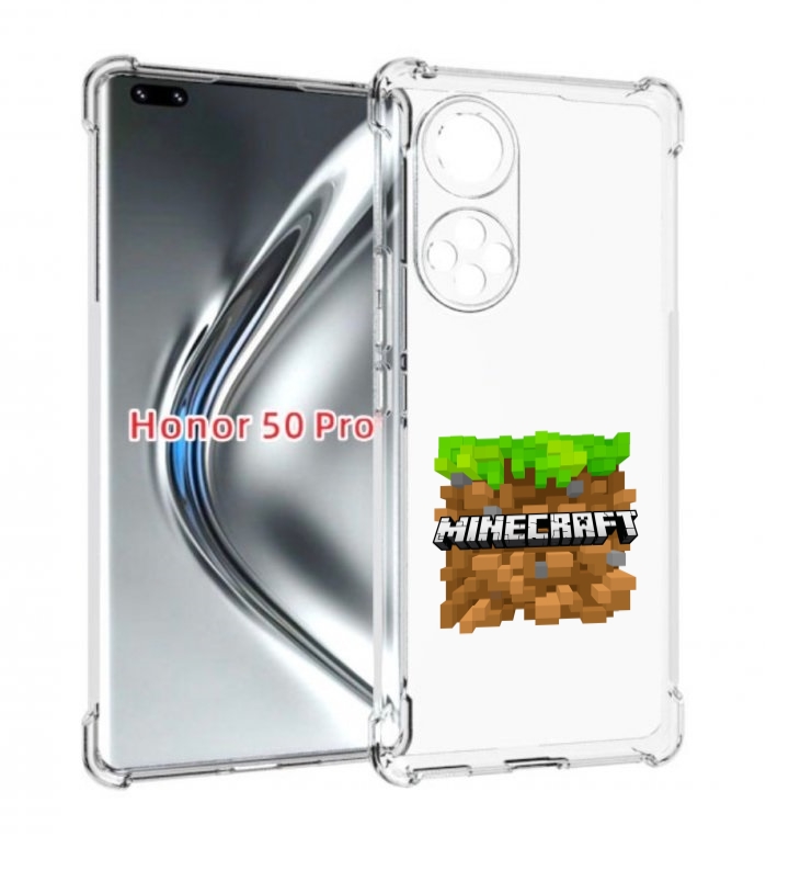 

Чехол бампер MyPads Minecraft-2 для Honor 50 Pro/Nova 9 P, Прозрачный, Tocco