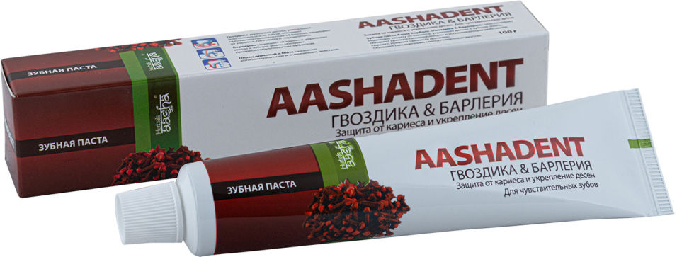 Зубная паста Aashadent Гвоздика & Барлерия 100г