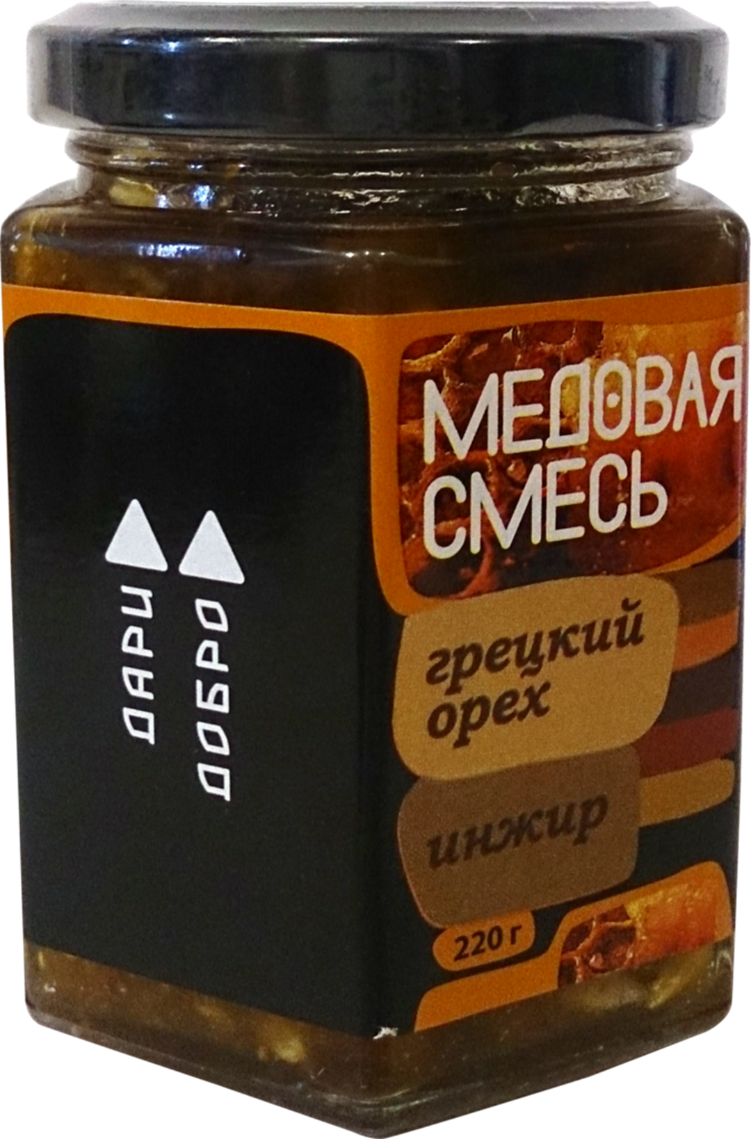 

Смесь медовая ДариДобро с грецким орехом и инжиром 220 г