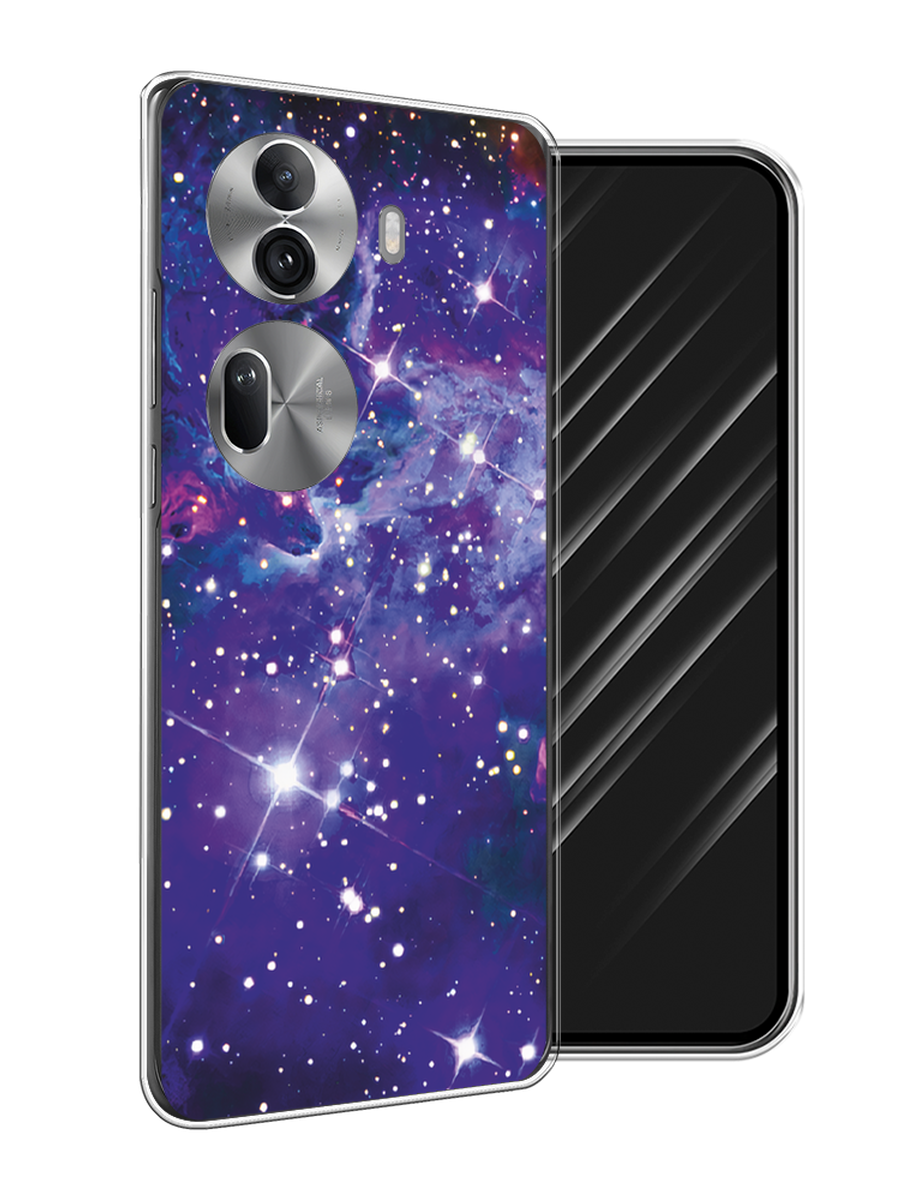 

Чехол Awog на Oppo Reno 11 Pro (Global) "Яркая галактика", Фиолетовый, 2515950-1
