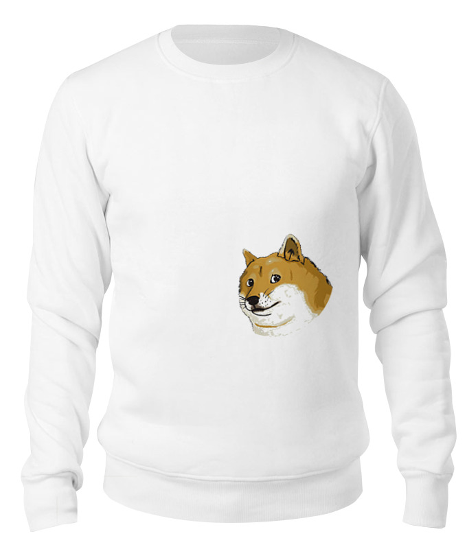 

Свитшот унисекс Printio Doge wow! белый S, Doge wow!