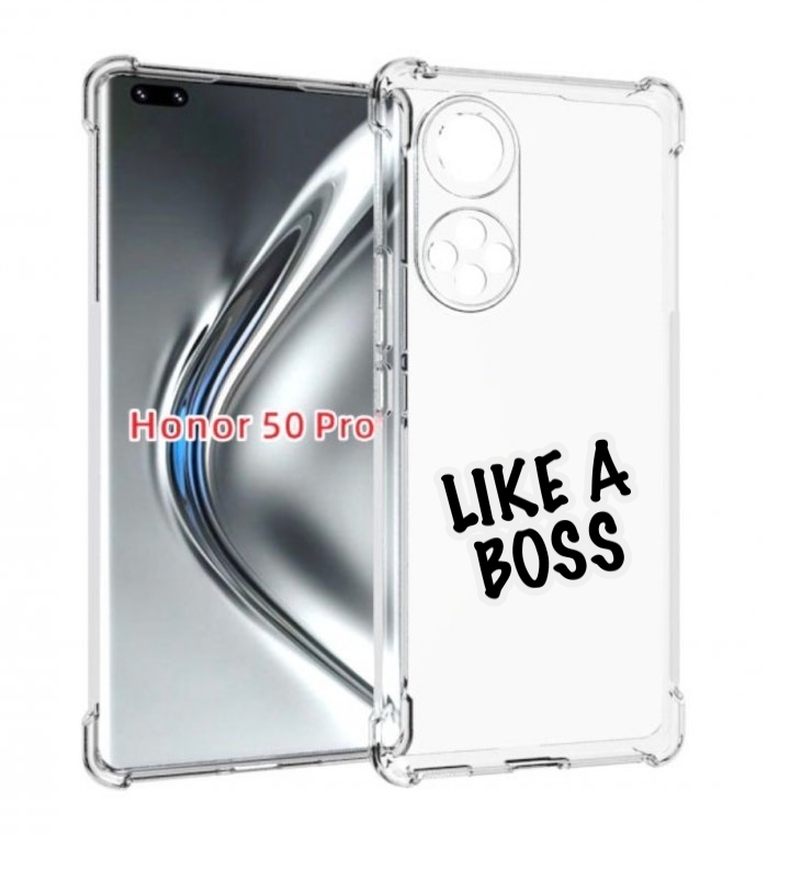 

Чехол бампер MyPads Like-a-boss для Honor 50 Pro/Nova 9 P, Прозрачный, Tocco
