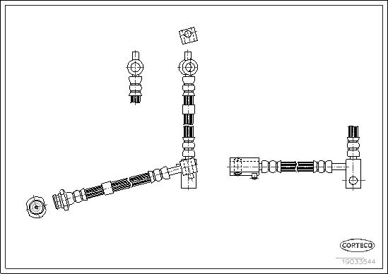 

Тормозной шланг передний L (490mm)