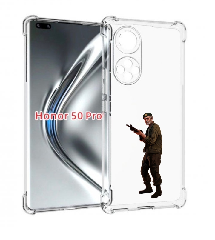 

Чехол бампер MyPads Left-4-Dead-2 для Honor 50 Pro, Прозрачный, Tocco
