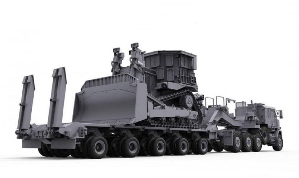 

5002 1/72 U.S. M1070M1000 w/D9R 70 Ton Tank Transporter w/Bulldozer, 4897051421344