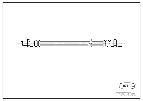 

шланг тормозной re vw t4 CORTECO 19031068, шланг тормозной re vw t4 CORTECO 19031068 CORTECO 19031068