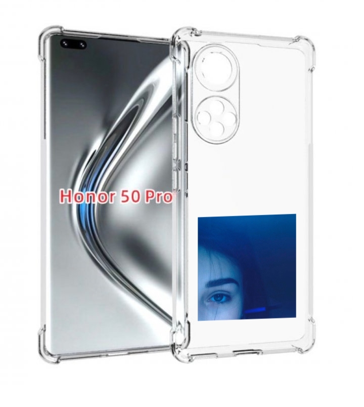 

Чехол бампер MyPads Hate Love face для Honor 50 Pro/Nova, Прозрачный, Tocco