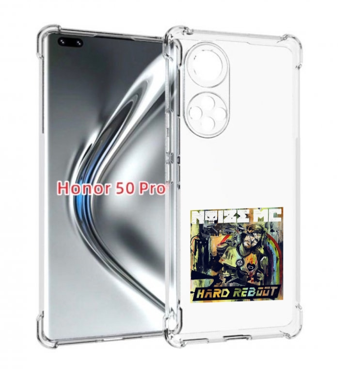 

Чехол бампер MyPads Hard Reboot Noize MC для Honor 50 Pro, Прозрачный, Tocco