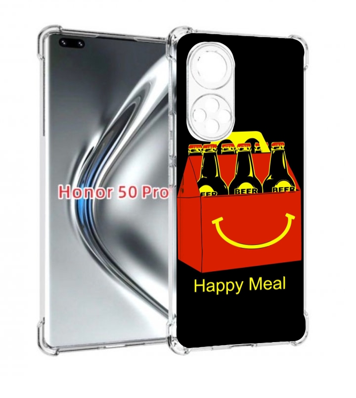 

Чехол бампер MyPads Happy Meal для Honor 50 Pro/Nova 9 Pr, Прозрачный, Tocco