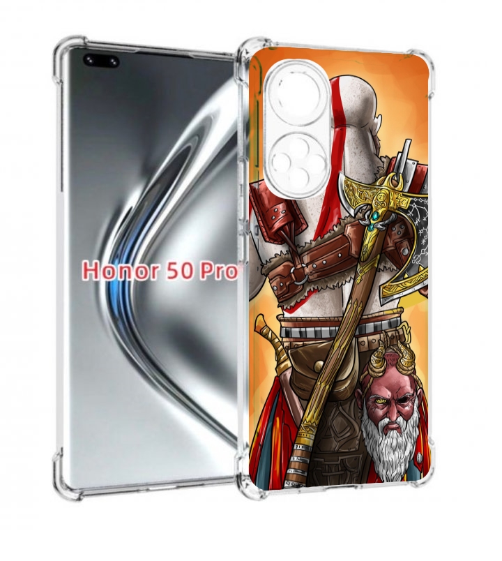 

Чехол бампер MyPads God of War для Honor 50 Pro/Nova 9 Pr, Прозрачный, Tocco