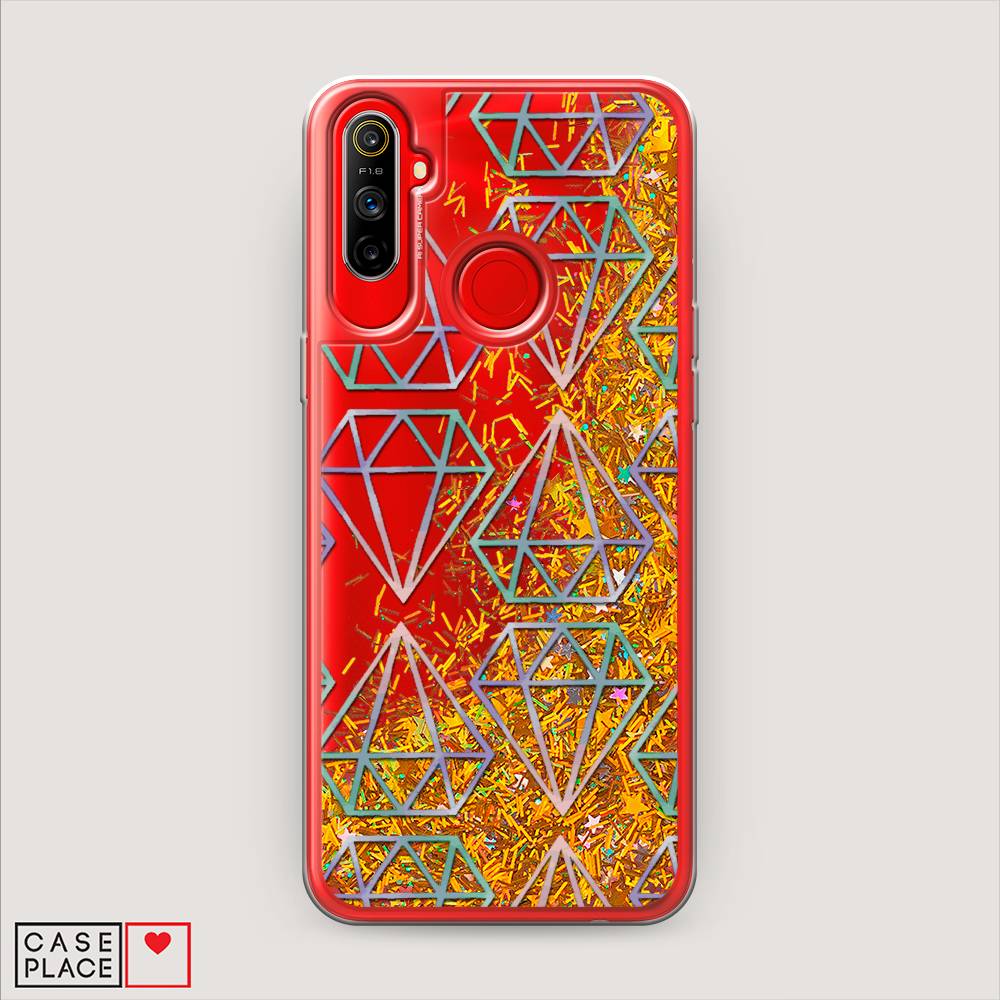 

Чехол Awog на Realme C3 "Бриллианты голографика", Разноцветный, 253090-1