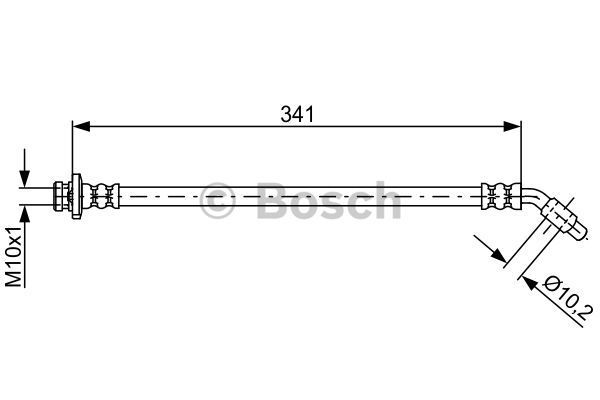 

Шланг тормозной Bosch 1987481826, Шланг тормозной Bosch 1987481826 Bosch 1987481826