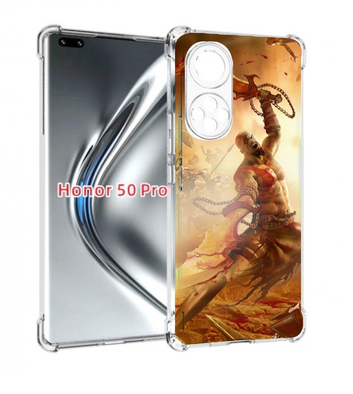 

Чехол бампер MyPads God Of War III для Honor 50 Pro/Nova, Прозрачный, Tocco