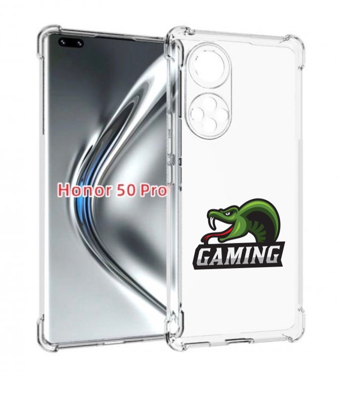 

Чехол бампер MyPads Gaming-3 для Honor 50 Pro, Прозрачный, Tocco