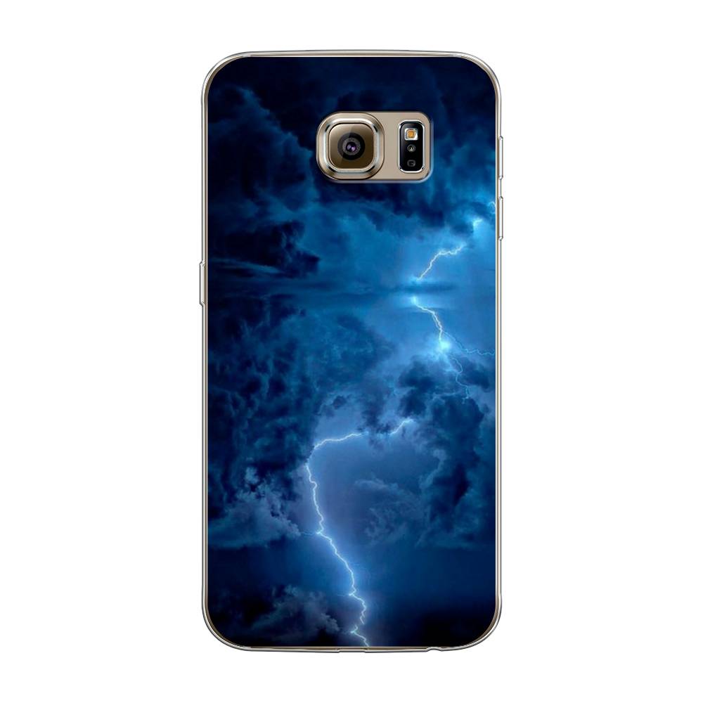 

Чехол Awog на Samsung Galaxy S6 edge "Молния", Синий, 24450-4
