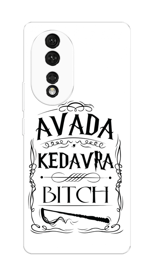 

Чехол на Honor 80 "Avada kedavra bitch", Белый;серый;черный, 6120350-6