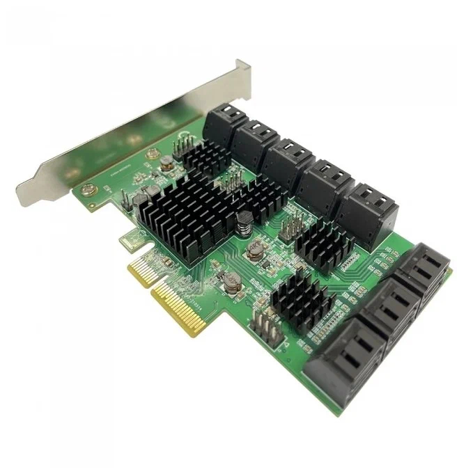 

Контроллер FG-EST25A-1-3L01 PCI-E SATA 6G 16 port CARD, Asmedia ASM2806+4*ASM1064, RTL {10