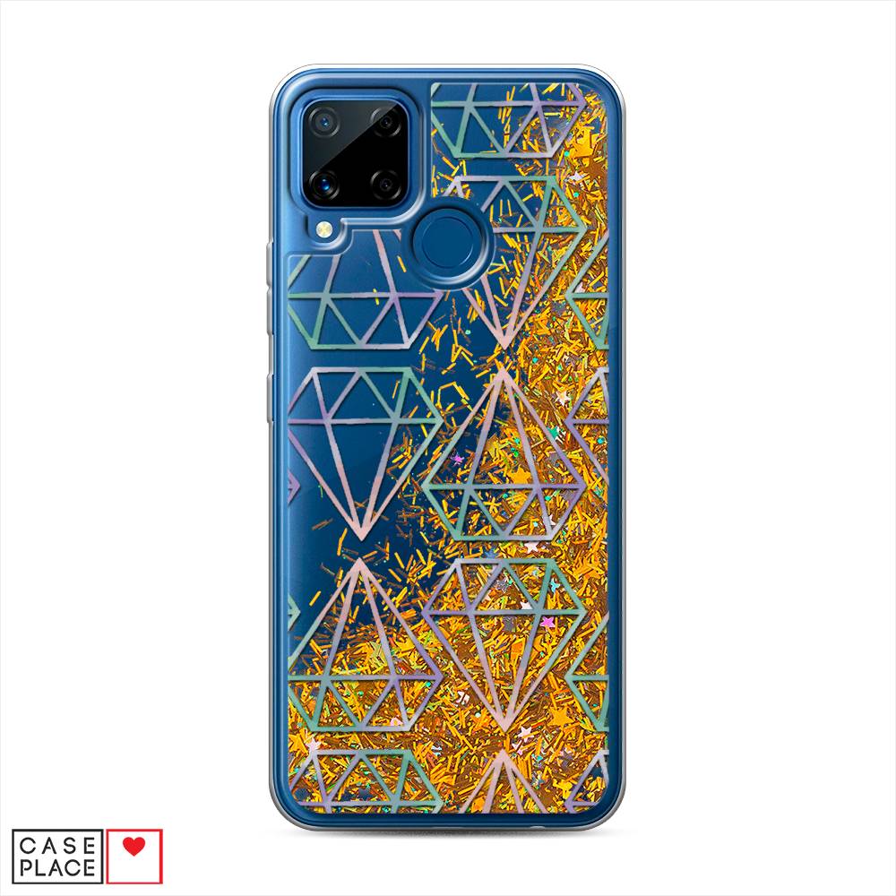 

Чехол Awog на Realme C15 "Бриллианты голографика", Разноцветный, 255090-1
